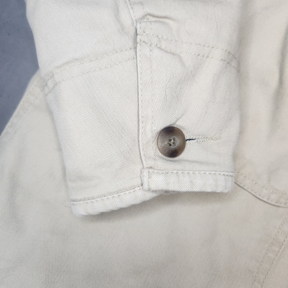 Timberland Strathum Issue Men's Beige Corduroy Barn Jacket Size Medium Brown - Picture 5 of 7